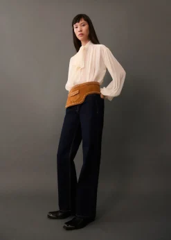 MANGO Koszule I Bluzki*Bluzka z bufiastymi rękawami i wiązaniem