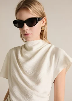 MANGO Koszule I Bluzki*Bluzka z drapowaniem i teksturą