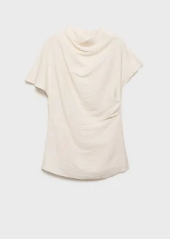 MANGO Koszule I Bluzki*Bluzka z drapowaniem i teksturą