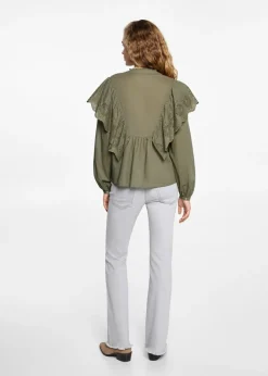 MANGO Koszule I Bluzki*Bluzka z falbanami