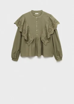 MANGO Koszule I Bluzki*Bluzka z falbanami