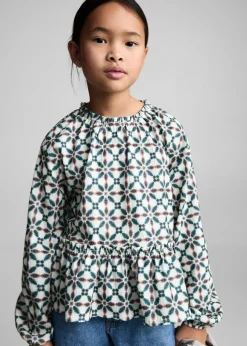Dzieci MANGO Koszulki I Topy*Bluzka z geometrycznym wzorem
