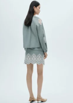 MANGO Koszule I Bluzki*Bluzka z haftem