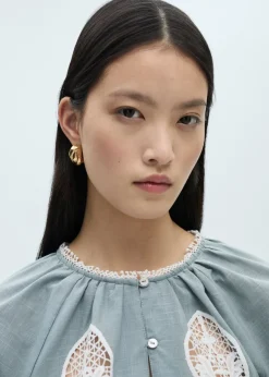 MANGO Koszule I Bluzki*Bluzka z haftem