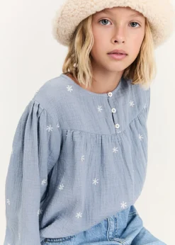 Dzieci MANGO Koszule I Bluzki*Bluzka z haftem