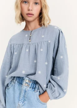 Dzieci MANGO Koszule I Bluzki*Bluzka z haftem