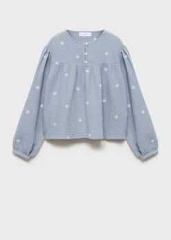 Dzieci MANGO Koszule I Bluzki*Bluzka z haftem