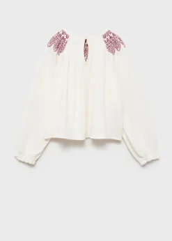 Dzieci MANGO Koszule I Bluzki*Bluzka z haftem