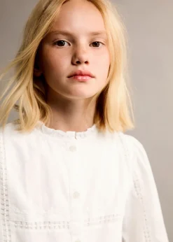 Dzieci MANGO Koszule I Bluzki*Bluzka z haftem