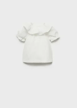 Dzieci MANGO Koszule|Koszule*Bluzka z kołnierzykiem falbanką