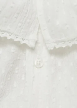 Dzieci MANGO Koszule|Koszule*Bluzka z kołnierzykiem falbanką