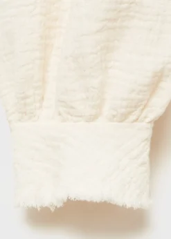 Dzieci MANGO Koszule I Bluzki*Bluzka z kreszowanego materiału w romantycznym stylu