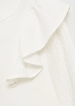 Dzieci MANGO Koszule I Bluzki*Bluzka z kreszowanej bawełny