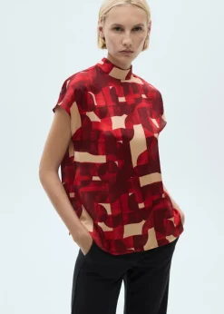 MANGO Koszule I Bluzki*Bluzka z krótkim rękawem i wzorem