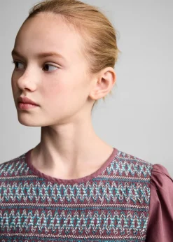 Dzieci MANGO Koszule I Bluzki*Bluzka z marszczonym panelem