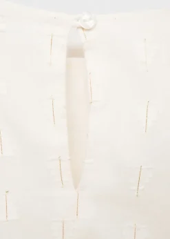 Dzieci MANGO Koszule I Bluzki*Bluzka z metaliczną nicią