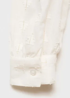 Dzieci MANGO Koszule I Bluzki*Bluzka z metaliczną nicią