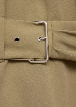 MANGO Koszule I Bluzki*Bluzka z poduszkami na ramionach i paskiem