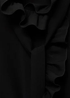 MANGO Koszule I Bluzki*Bluzka z wysokim kołnierzem i falbanką