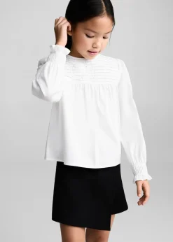 Dzieci MANGO Koszule I Bluzki*Bluzka ze szczypankami i strasem