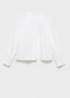 Dzieci MANGO Koszule I Bluzki*Bluzka ze szczypankami i strasem