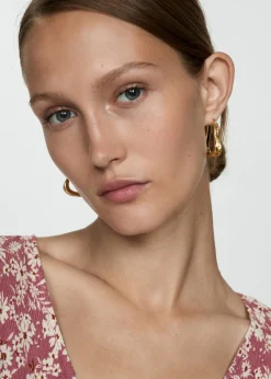 MANGO Koszule I Bluzki*Bluzka ze wzorem i falbankami