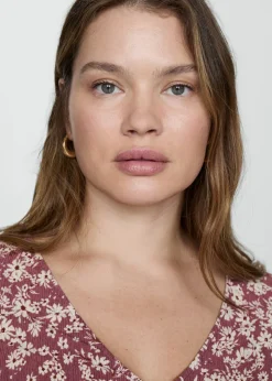 MANGO Koszule I Bluzki*Bluzka ze wzorem i falbankami