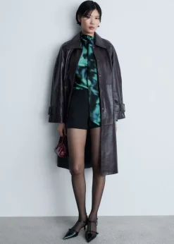 MANGO Koszule I Bluzki*Bluzka ze wzorem i szalikiem