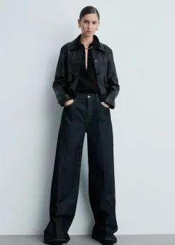 MANGO Buty*Botki na obcasie klockowym ze sztucznego zamszu