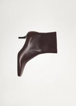 MANGO Buty|Akcesoria Skórzane*Botki skórzane z kwadratowym noskiem