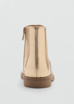 Dzieci MANGO Buty*Botki w metalicznym kolorze