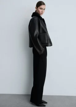 MANGO Buty*Botki ze spiczastym noskiem i zapięciem na zamek