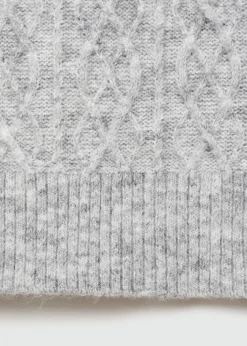 MANGO Kamizelki*Braided-knit gilet