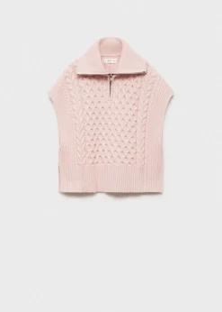 Dzieci MANGO Swetry I Kardigany*Braided-knit gilet