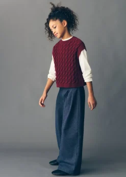 Dzieci MANGO Swetry I Kardigany*Braided-knit gilet