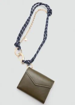 MANGO Galanteria Skórzana*Brelok z karabińczykiem i małą portmonetką