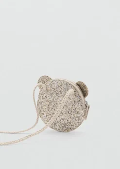 Dzieci MANGO Torebki*Brokatowa torebka miś