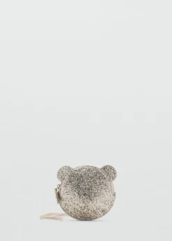 Dzieci MANGO Torebki*Brokatowa torebka miś