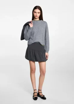 MANGO Spódnice*Bufiasta spódnica mini z suwakiem