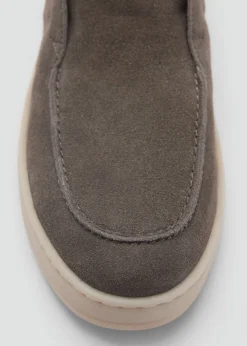 MANGO Skóra|Buty*Buty do kostki ze skóry dwoiny