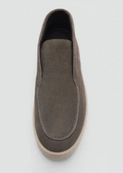 MANGO Skóra|Buty*Buty do kostki ze skóry dwoiny