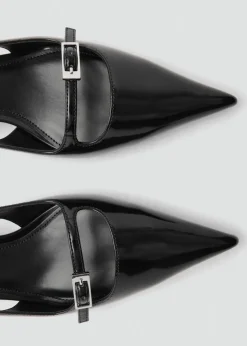 MANGO Buty*Buty na obcasie bez pięty ze sprzączkami