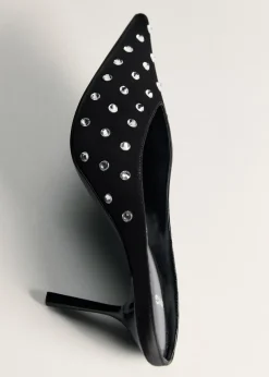 MANGO Buty*Buty na obcasie bez pięty z kryształkami