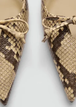 MANGO Buty*Buty na obcasie kaczuszka z kokardką