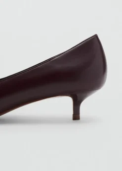 MANGO Buty*Buty na obcasie kaczuszka z okrągłym noskiem