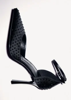 MANGO Buty*Buty na obcasie z kryształkami