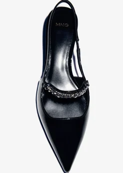 MANGO Buty*Buty na obcasie z paskiem z ogniwami