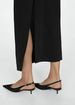 MANGO Buty*Buty na obcasie z siateczki i bez pięty