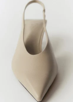 MANGO Buty|Akcesoria Skórzane*Buty skórzane na obcasie kaczuszka