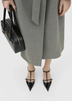 MANGO Buty|Akcesoria Skórzane*Buty skórzane na obcasie kaczuszka